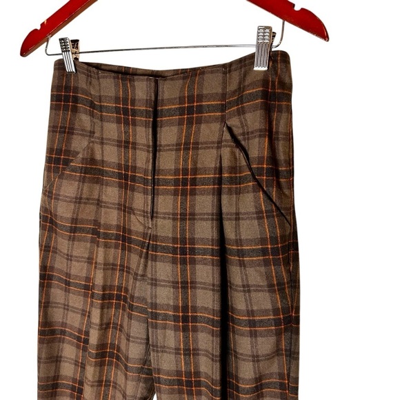 Aritzia Wilfred Chambéry Pant- Cropped, Pleated Plaid Pants- Size 0 - Picture 8 of 15